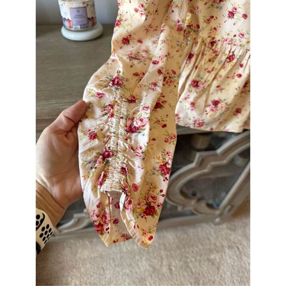 Tuckernuck Hyacinth House - Clemons Long Sleeve Puff Blouse Women’s Size Small - Picture 3 of 13